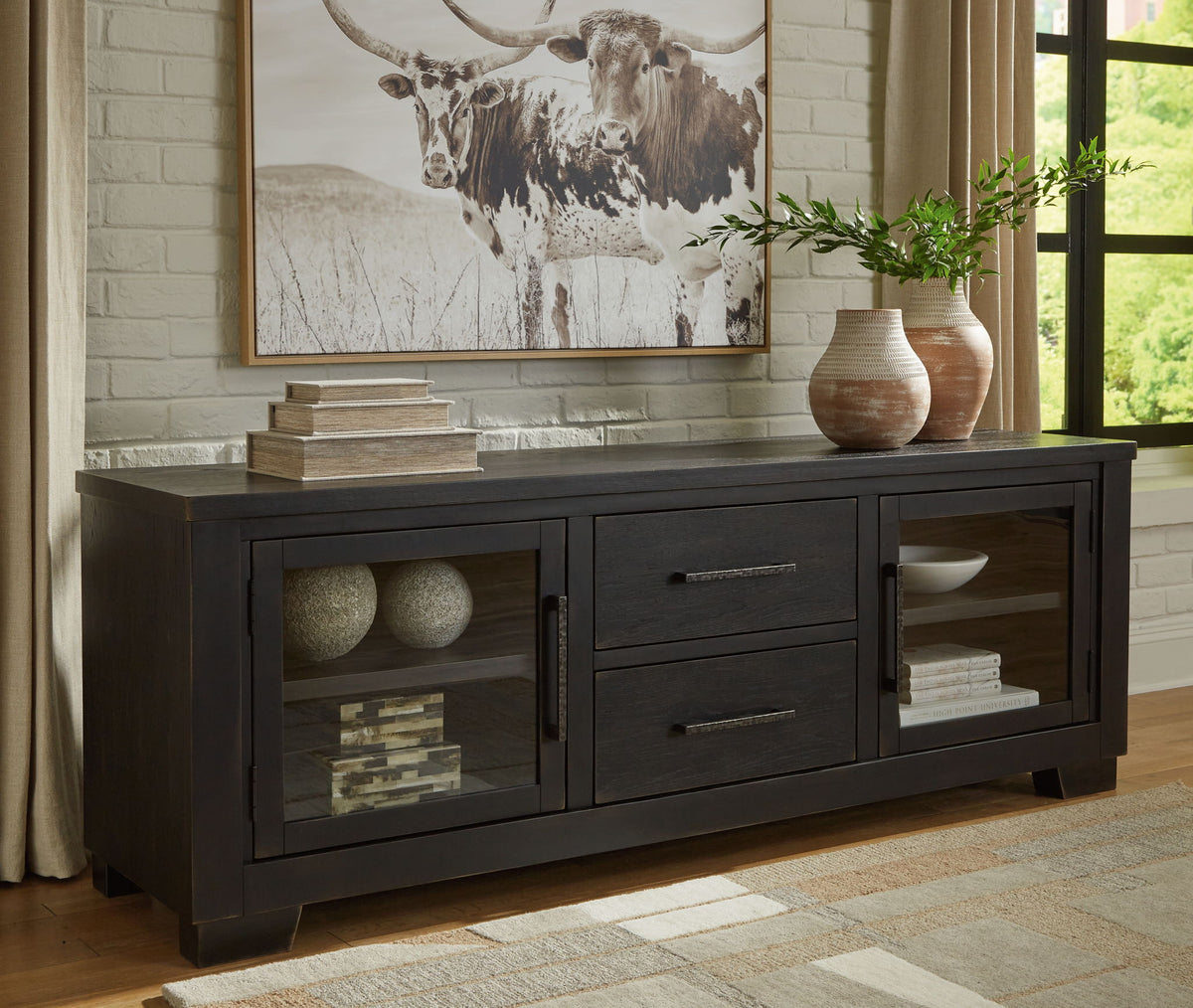 Galliden - Extra Large TV Stand - Black - Urban Living Furniture (Los Angeles, CA)