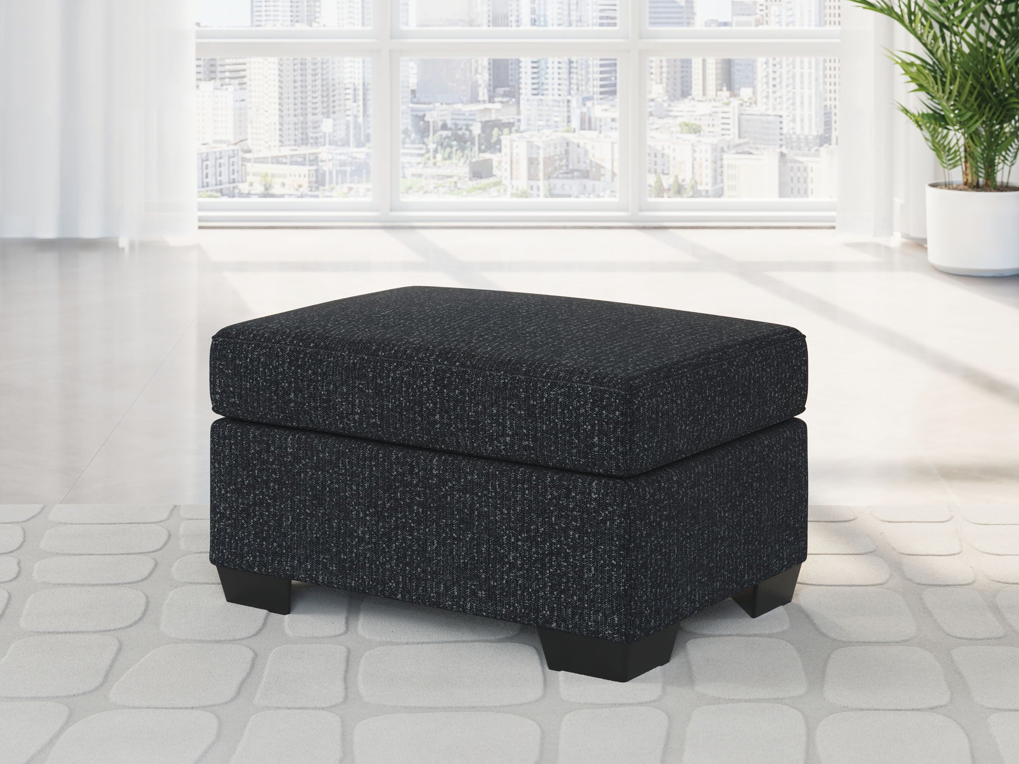 Jasmine Peaks - Ottoman - Coal - Urban Living Furniture (Los Angeles, CA)