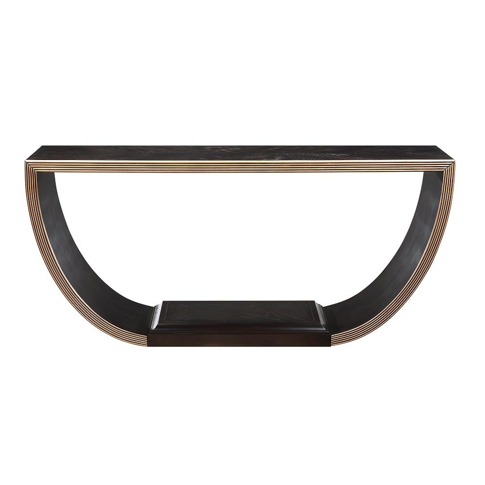 Maceo - Console Table - Black & Gold - Urban Living Furniture (Los Angeles, CA)