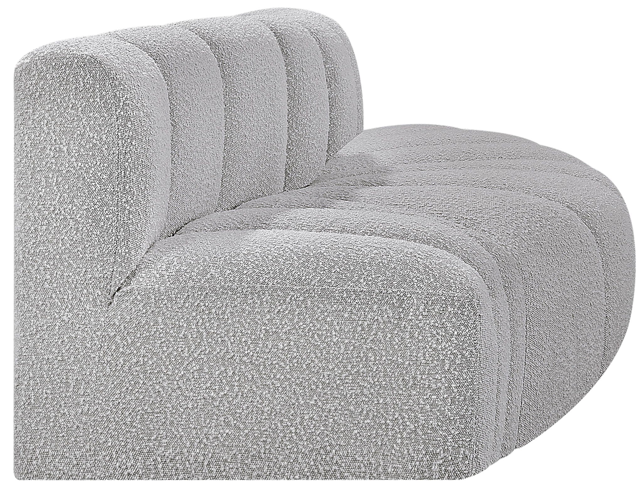 Arc - Boucle Fabric 3 Piece Modular Sofa