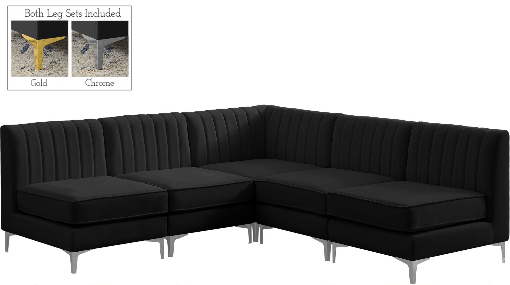 Alina - 5 Piece Armless Sectional - Urban Living Furniture (Los Angeles, CA)