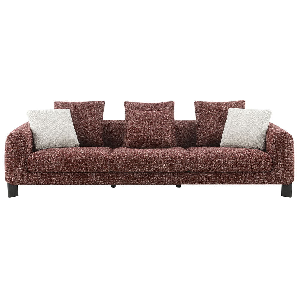Mardi - Sofa With 6 Pillows - Maroon Tweed - Urban Living Furniture (Los Angeles, CA)