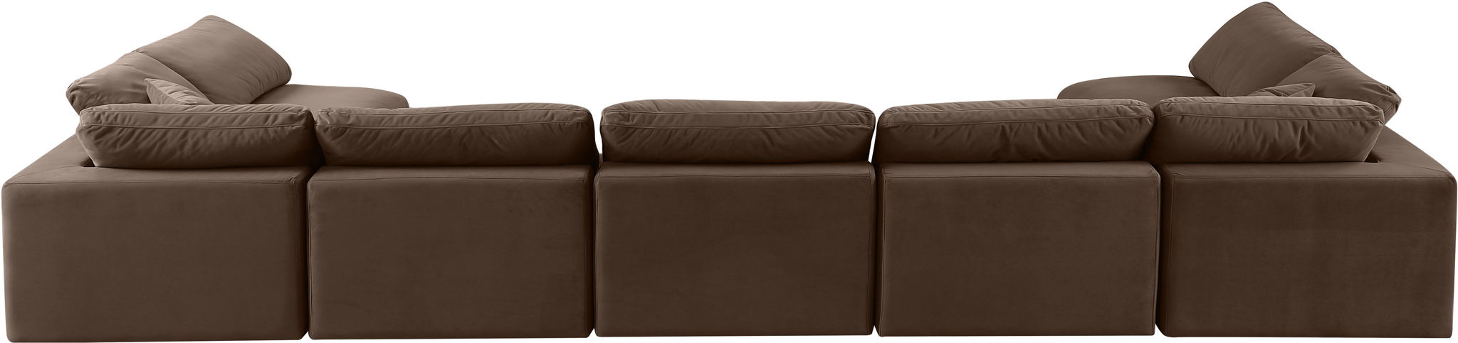 Comfy - 7 Piece Velvet Modular Armless Sectional - Urban Living Furniture (Los Angeles, CA)