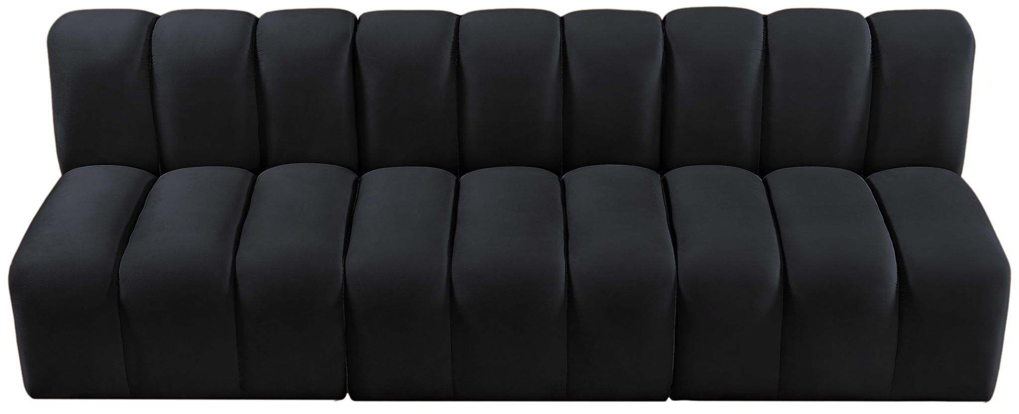 Arc - Velvet 3 Piece Modular Straight Sofa