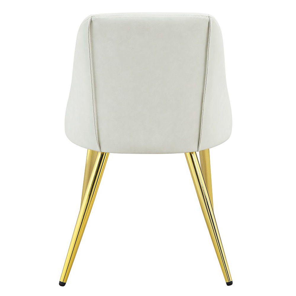 Gaines - Side Chair (Set of 2) - White Synthetic Leather - Urban Living Furniture (Los Angeles, CA)