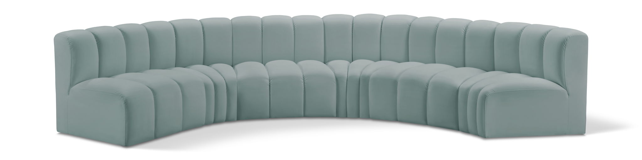 Arc - Faux Leather 6 Piece U-Shaped Modular Sofa - Urban Living Furniture (Los Angeles, CA)