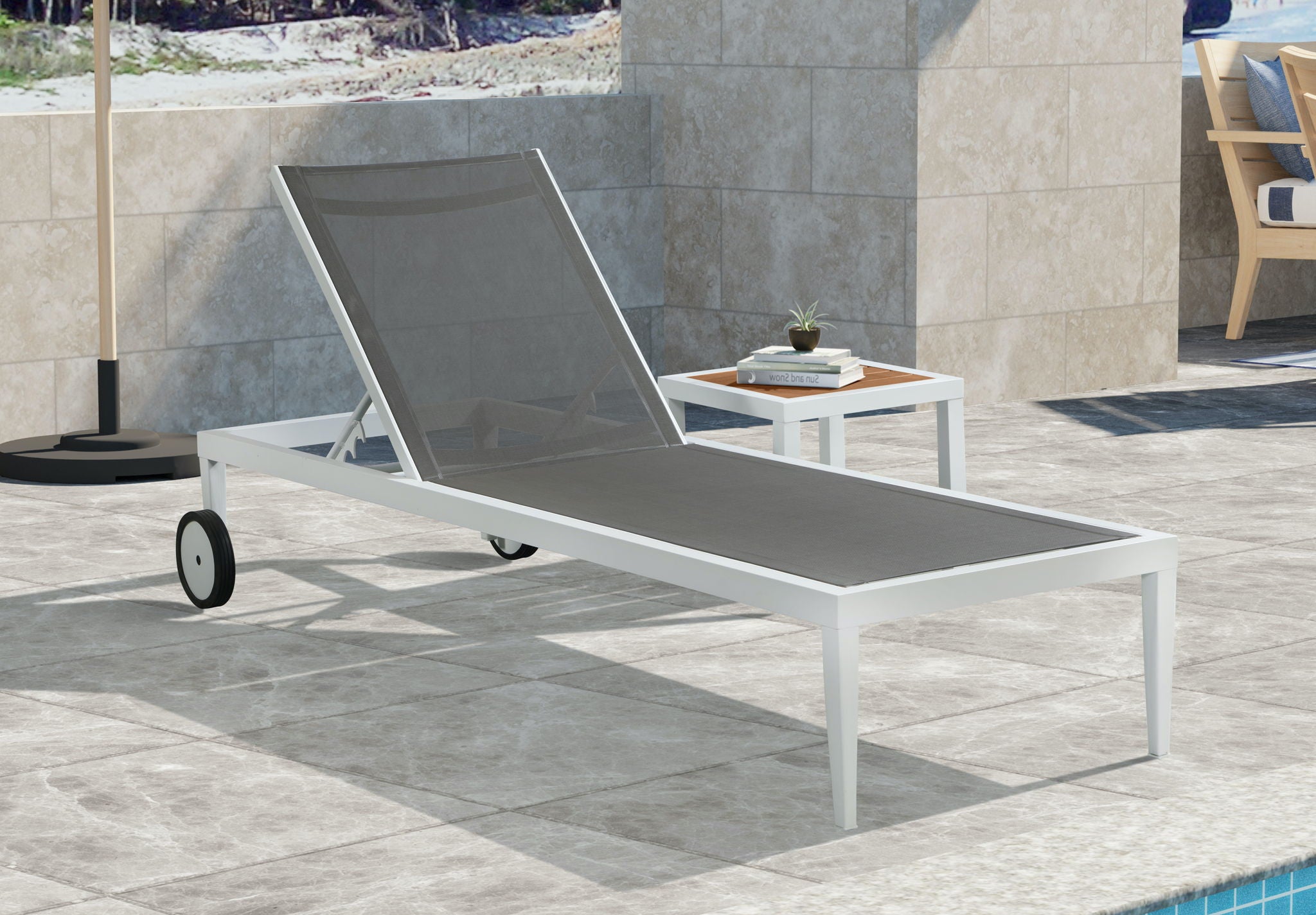 Nizuc - Outdoor Patio End Table - Urban Living Furniture (Los Angeles, CA)