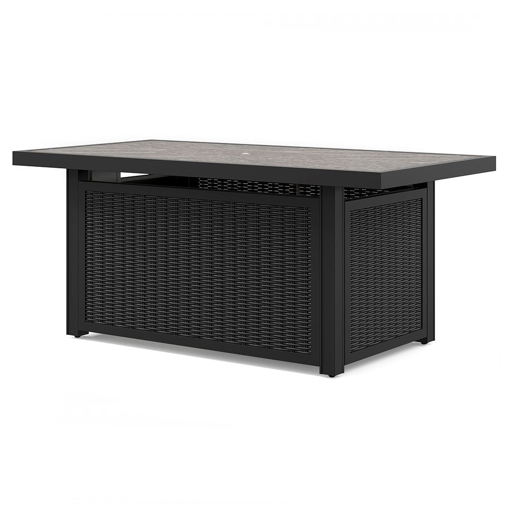 Beachcroft - Rectangular Fire Pit Table - Black / Light Gray - Urban Living Furniture (Los Angeles, CA)