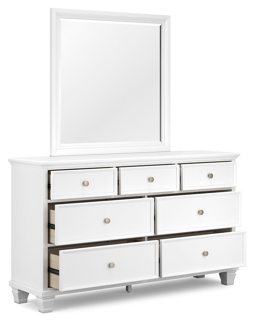 Fortman - White - Dresser And Mirror - Urban Living Furniture (Los Angeles, CA)
