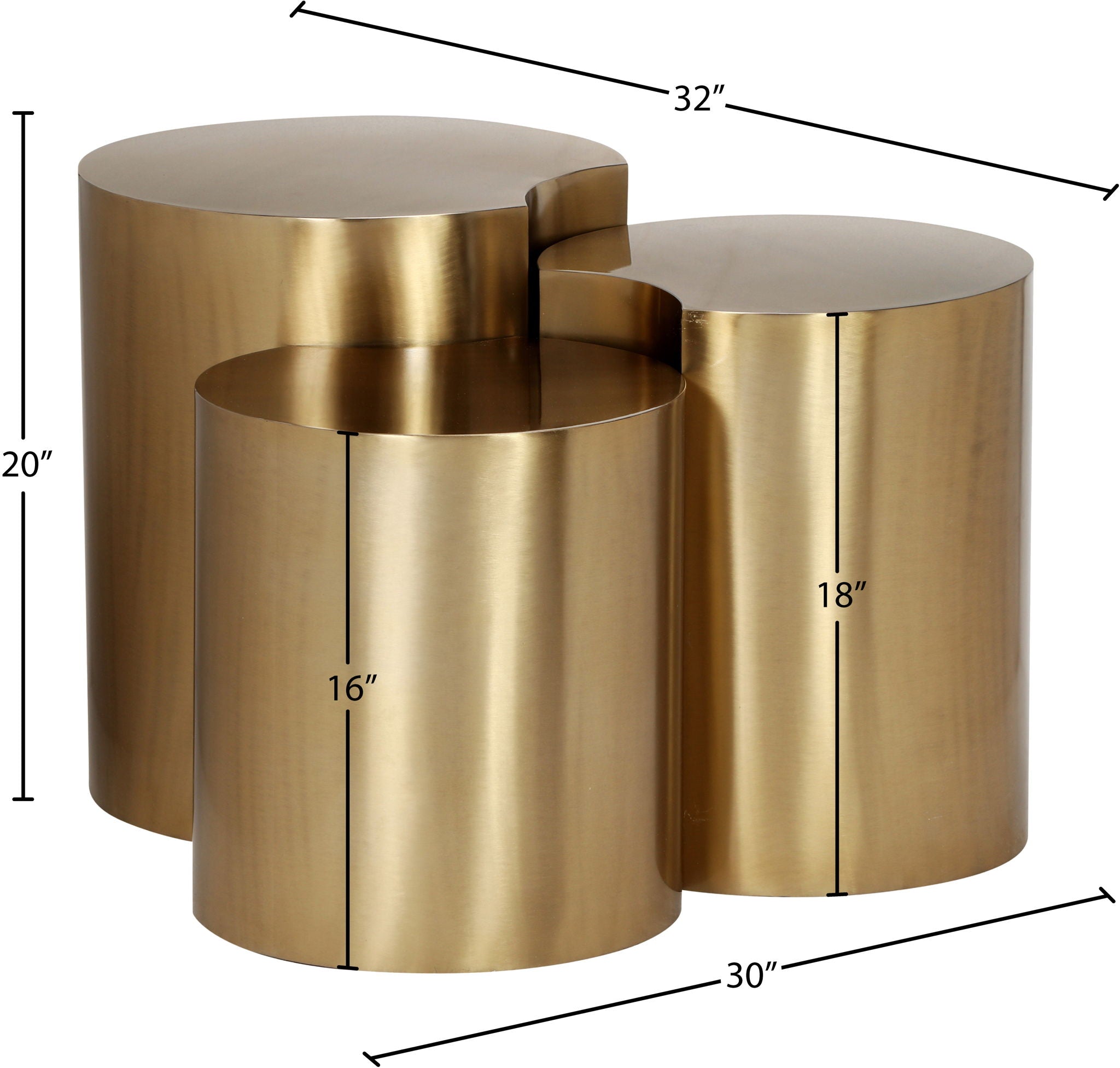 Dimple - 20" 3 Piece Modular End Table - Urban Living Furniture (Los Angeles, CA)