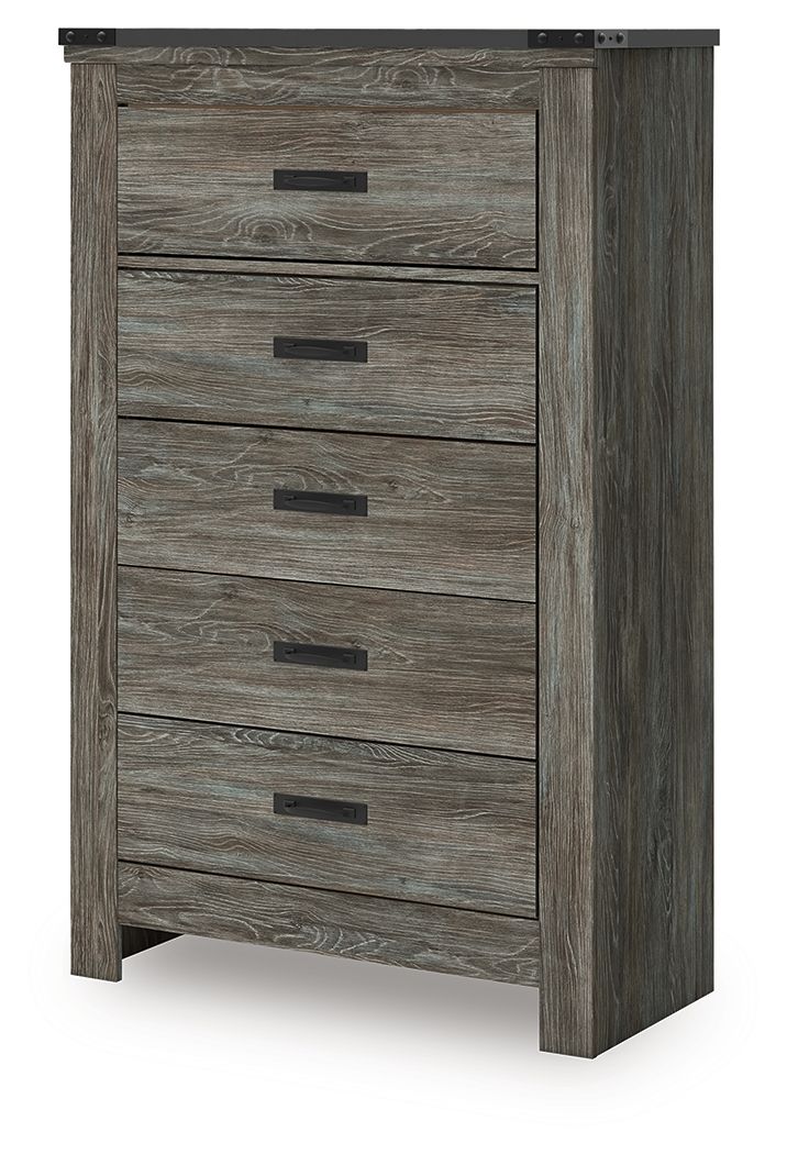 Frandern - Gray - Five Drawer Chest - Urban Living Furniture (Los Angeles, CA)