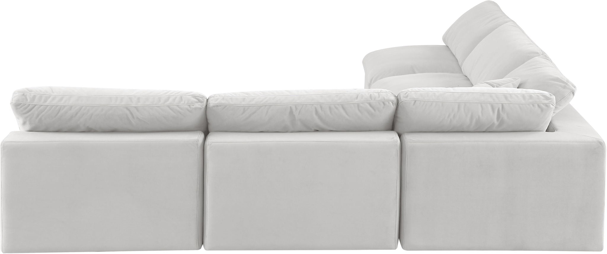 Comfy - 5 Piece Velvet Modular Corner Armless Sectional - Urban Living Furniture (Los Angeles, CA)