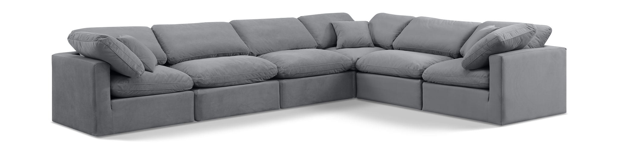 Indulge - Velvet 6 Piece Modular Corner Sectional - Urban Living Furniture (Los Angeles, CA)
