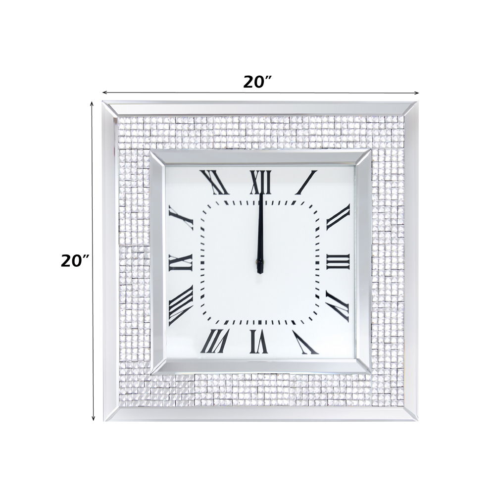 Ornat - Wall Clock - Faux Square Diamonds - Urban Living Furniture (Los Angeles, CA)