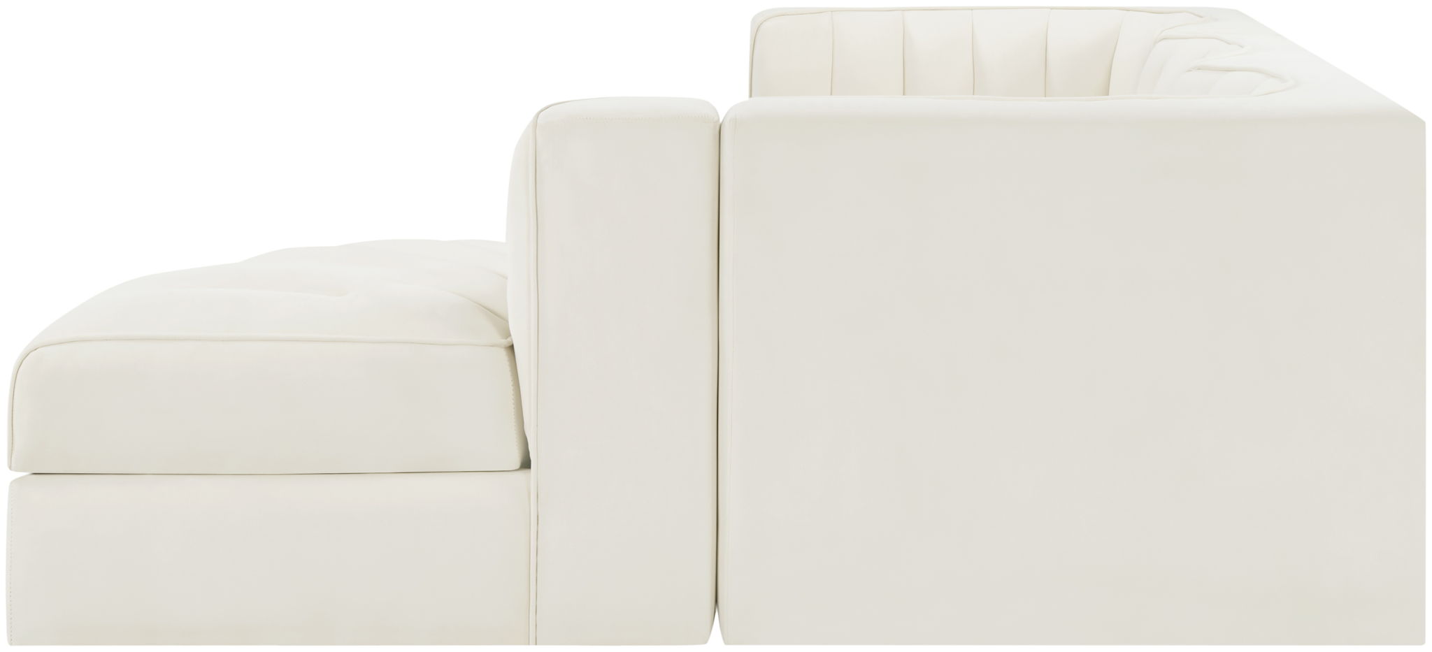 Rummi - Velvet Performance Fabric Upholstered 4 Piece Modular Sectional, With Reverse Corner Chair - Urban Living Furniture (Los Angeles, CA)