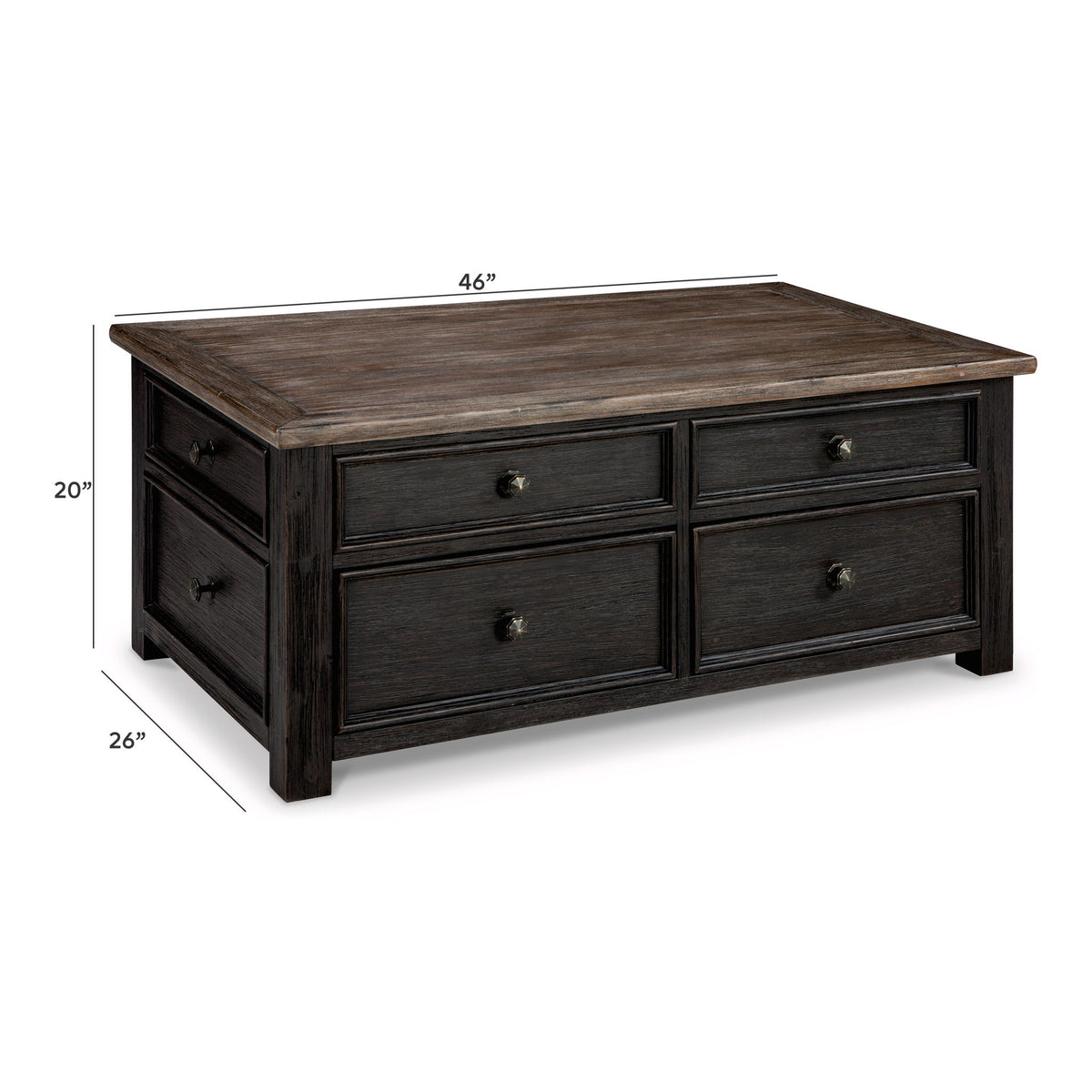 Tyler Creek - Lift Top Cocktail Table - Grayish Brown / Black - Urban Living Furniture (Los Angeles, CA)