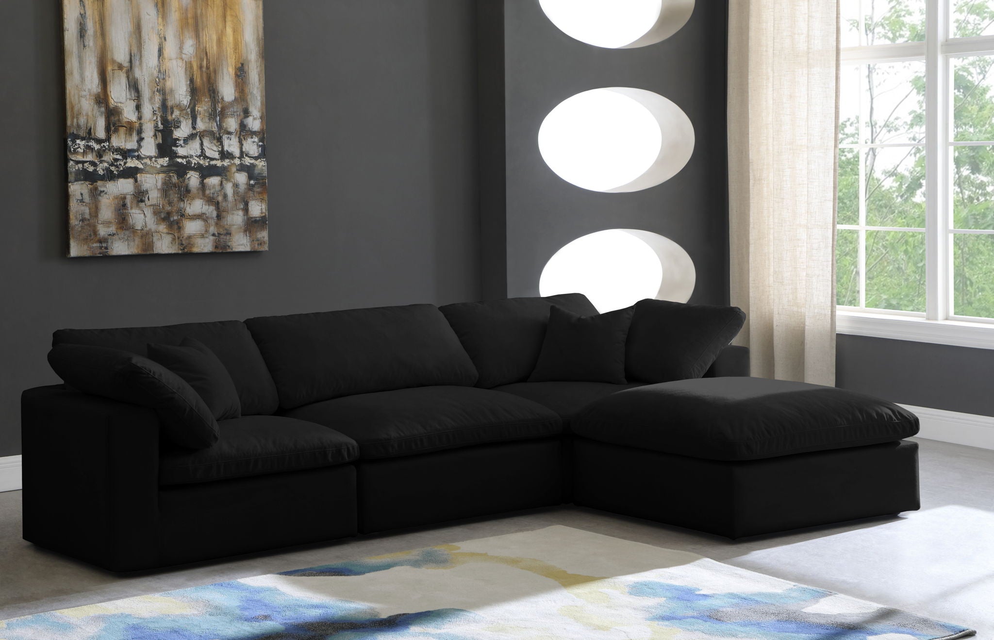 Cozy - 4 Piece Modular Sectional With Chaise - Urban Living Furniture (Los Angeles, CA)