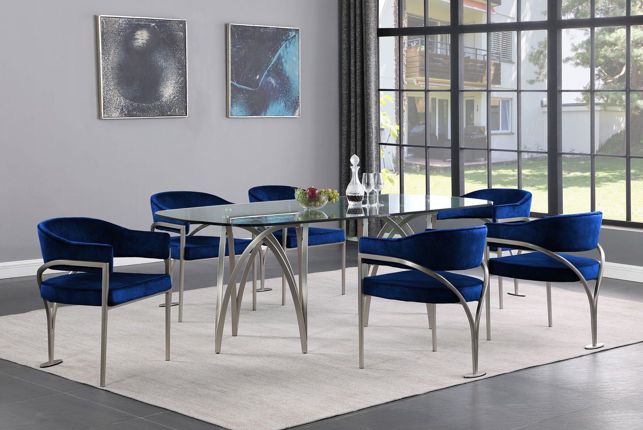 Madelyn - Dining Chair (Set of 2) - Brushed Chrome - Urban Living Furniture (Los Angeles, CA)
