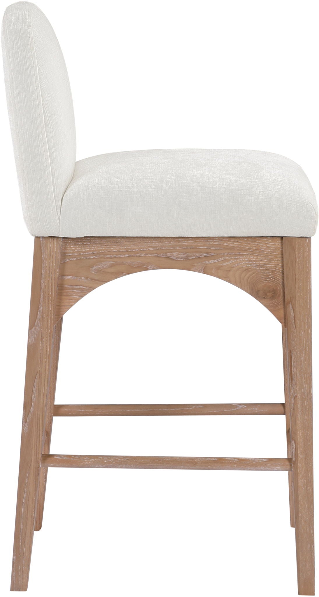 Waldorf - Chenille Stool With Natural Legs - Urban Living Furniture (Los Angeles, CA)