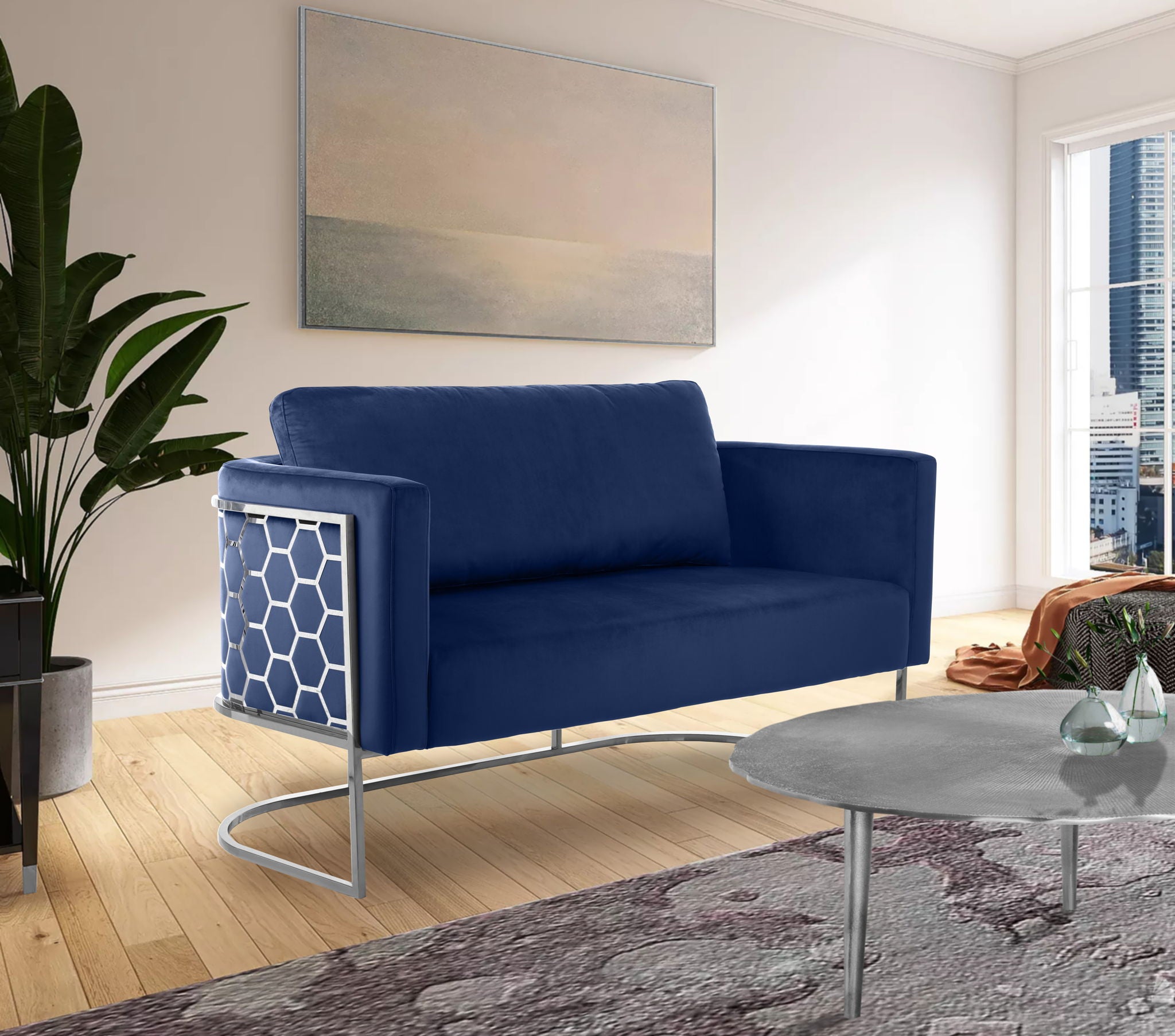 Casa - Loveseat with Chrome Legs - Urban Living Furniture (Los Angeles, CA)