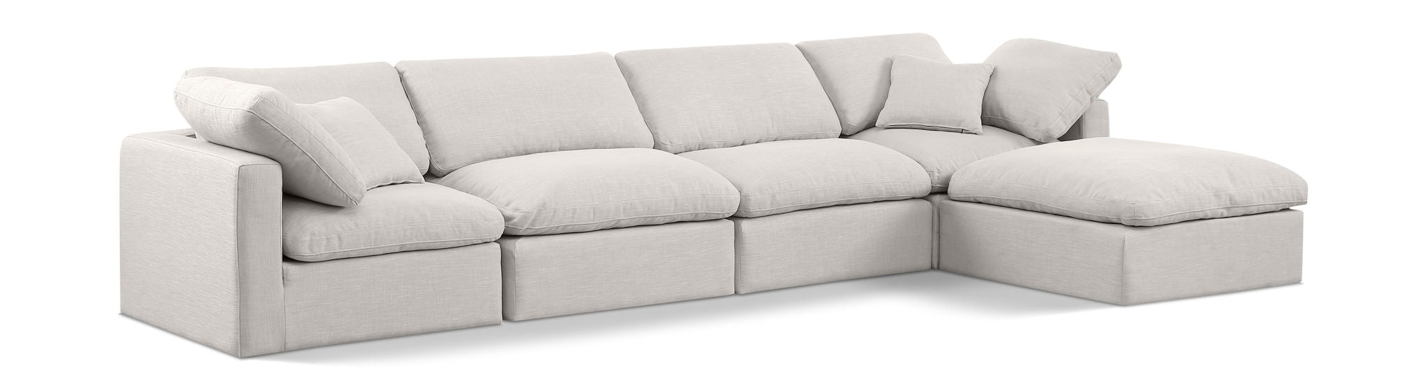 Indulge - Linen 5 Piece Modular Sectional With Chaise - Urban Living Furniture (Los Angeles, CA)