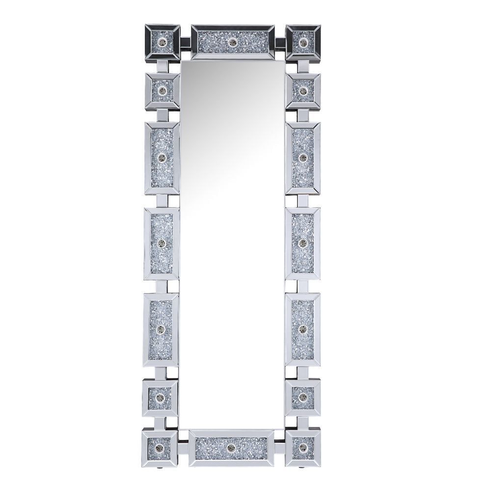 Noralie - Floor Mirror With Faux Diamonds - Mirrored - Urban Living Furniture (Los Angeles, CA)
