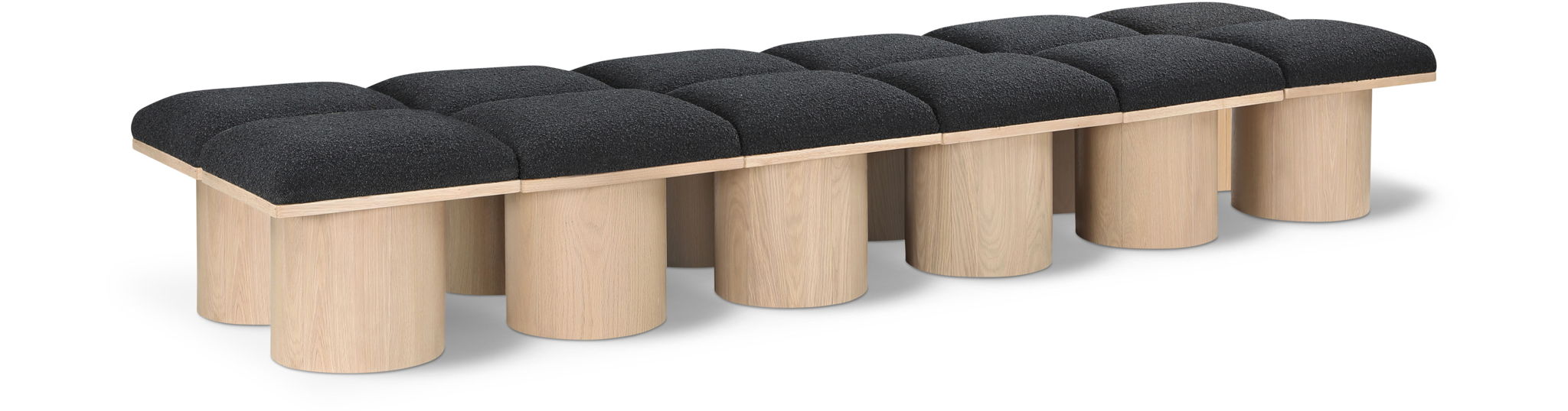 Pavilion - 12 Piece Modular Bench With Natural Base - Urban Living Furniture (Los Angeles, CA)