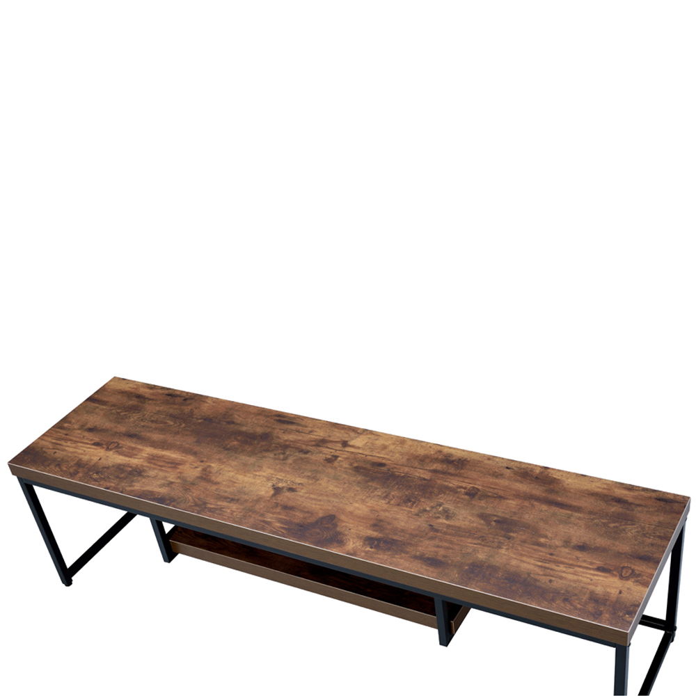 Bob - 16" TV Stand - Weathered Oak & Black Metal - Urban Living Furniture (Los Angeles, CA)
