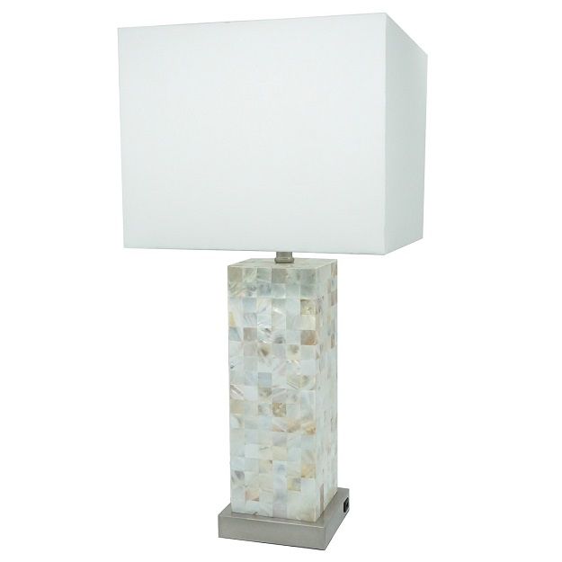 Table Lamp - Pearl Silver / White - Urban Living Furniture (Los Angeles, CA)
