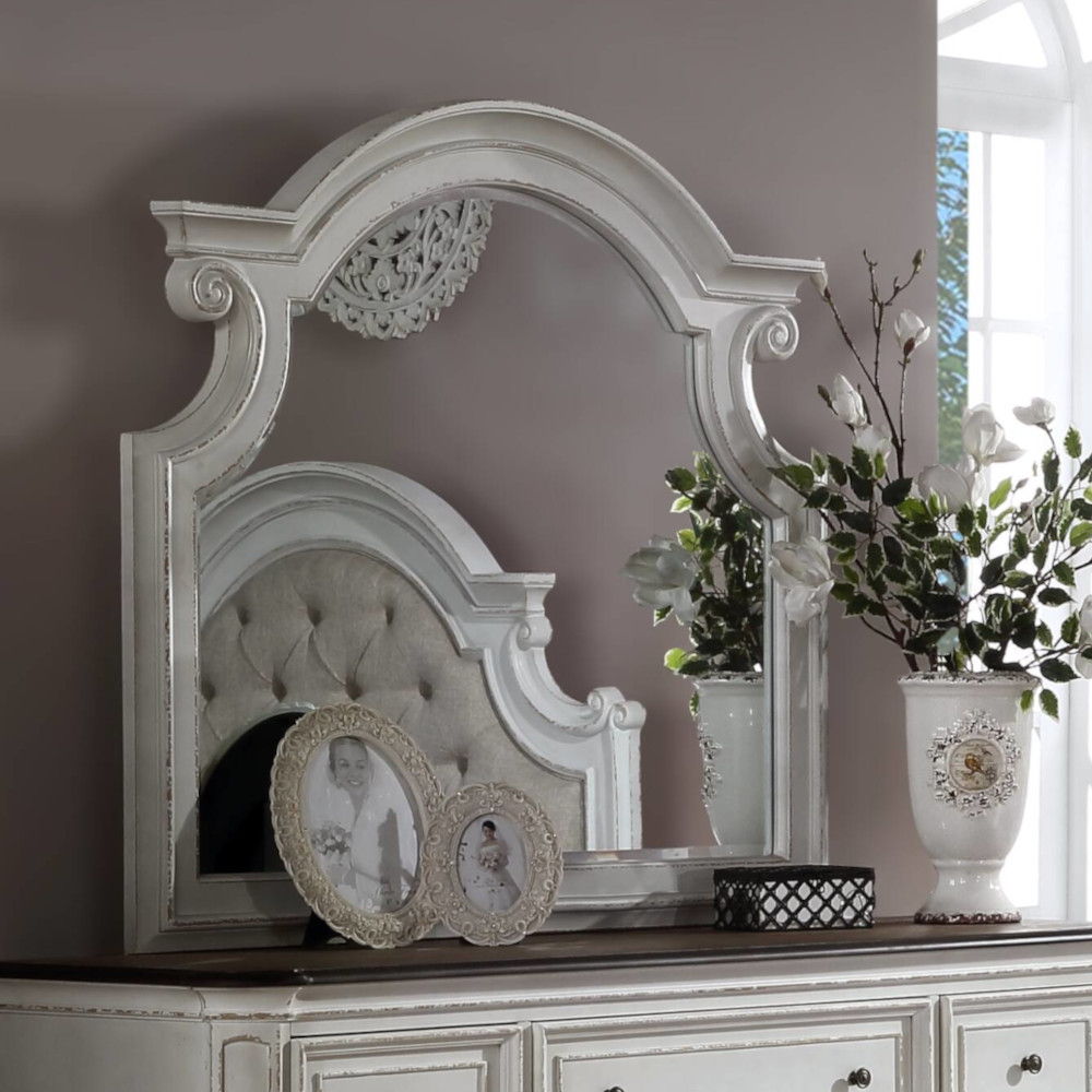 Florian - Mirror - Antique White - Urban Living Furniture (Los Angeles, CA)