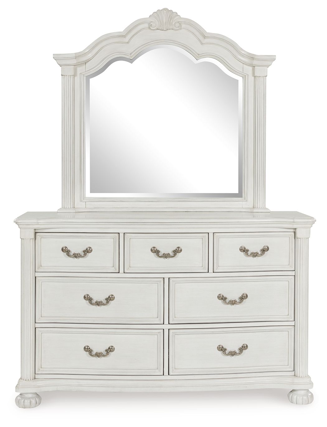 Montelaine - Antique White - Dresser And Mirror - Urban Living Furniture (Los Angeles, CA)