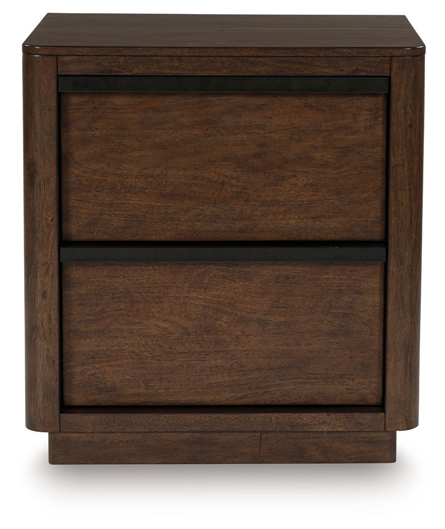 Dilenno - Dark Brown - Two Drawer Night Stand - Urban Living Furniture (Los Angeles, CA)