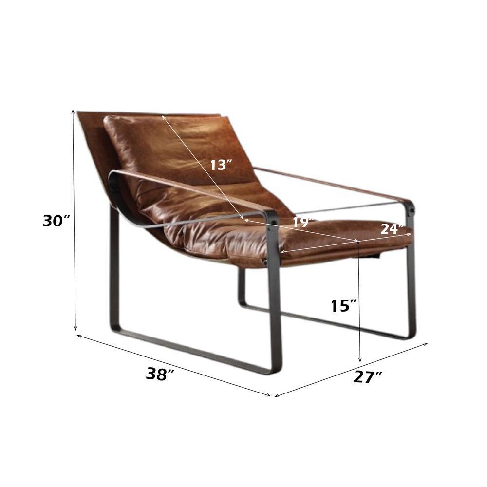Quoba - Accent Chair - Cocoa Top Grain Leather - Urban Living Furniture (Los Angeles, CA)