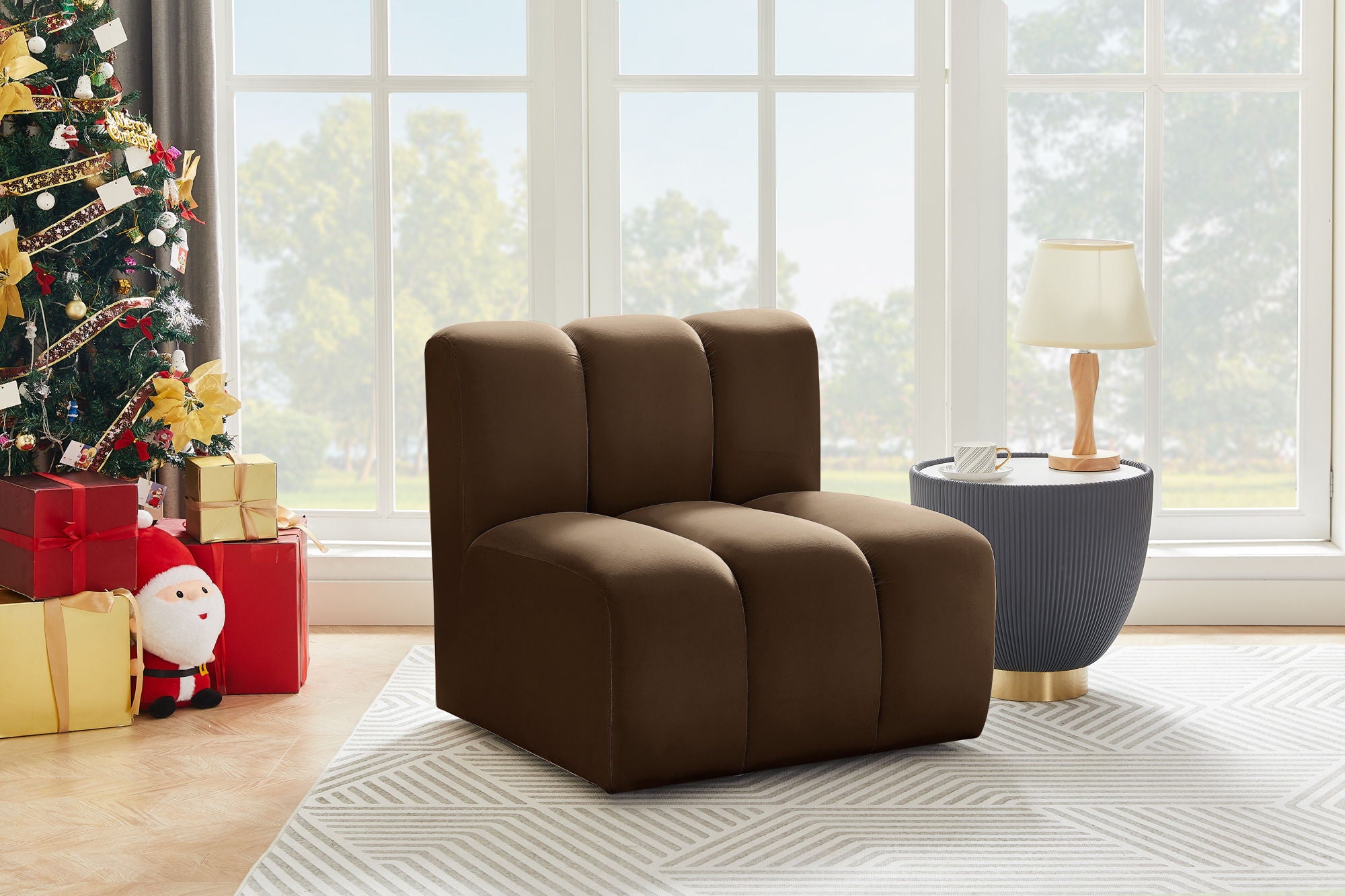 Arc - Velvet Straight Chair - Urban Living Furniture (Los Angeles, CA)