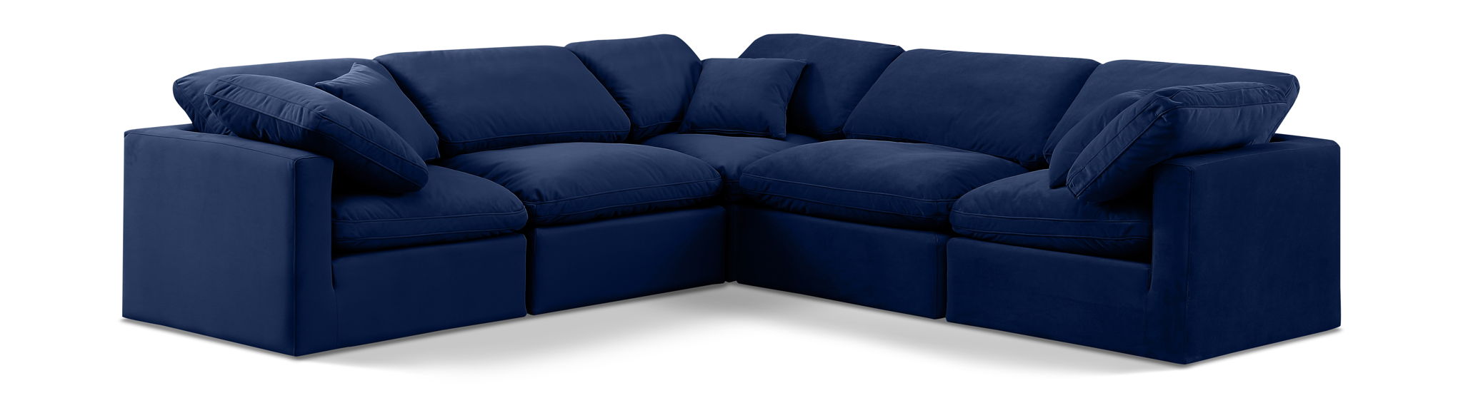 Indulge - Velvet 5 Piece Modular Corner Sectional - Urban Living Furniture (Los Angeles, CA)