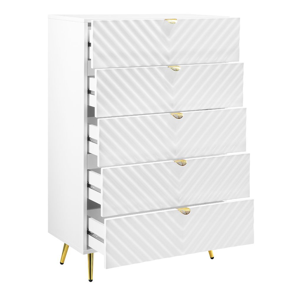Gaines - Chest - White High Gloss - Urban Living Furniture (Los Angeles, CA)