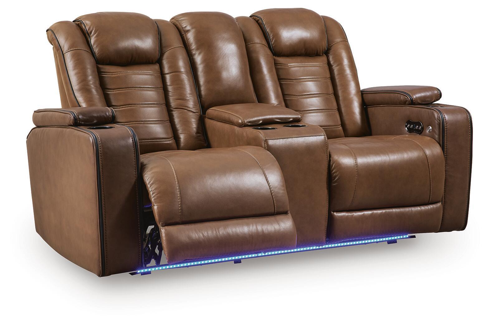 Gruaro - Power Reclining Loveseat With Console / Adjustable Headrest - Amber - Urban Living Furniture (Los Angeles, CA)