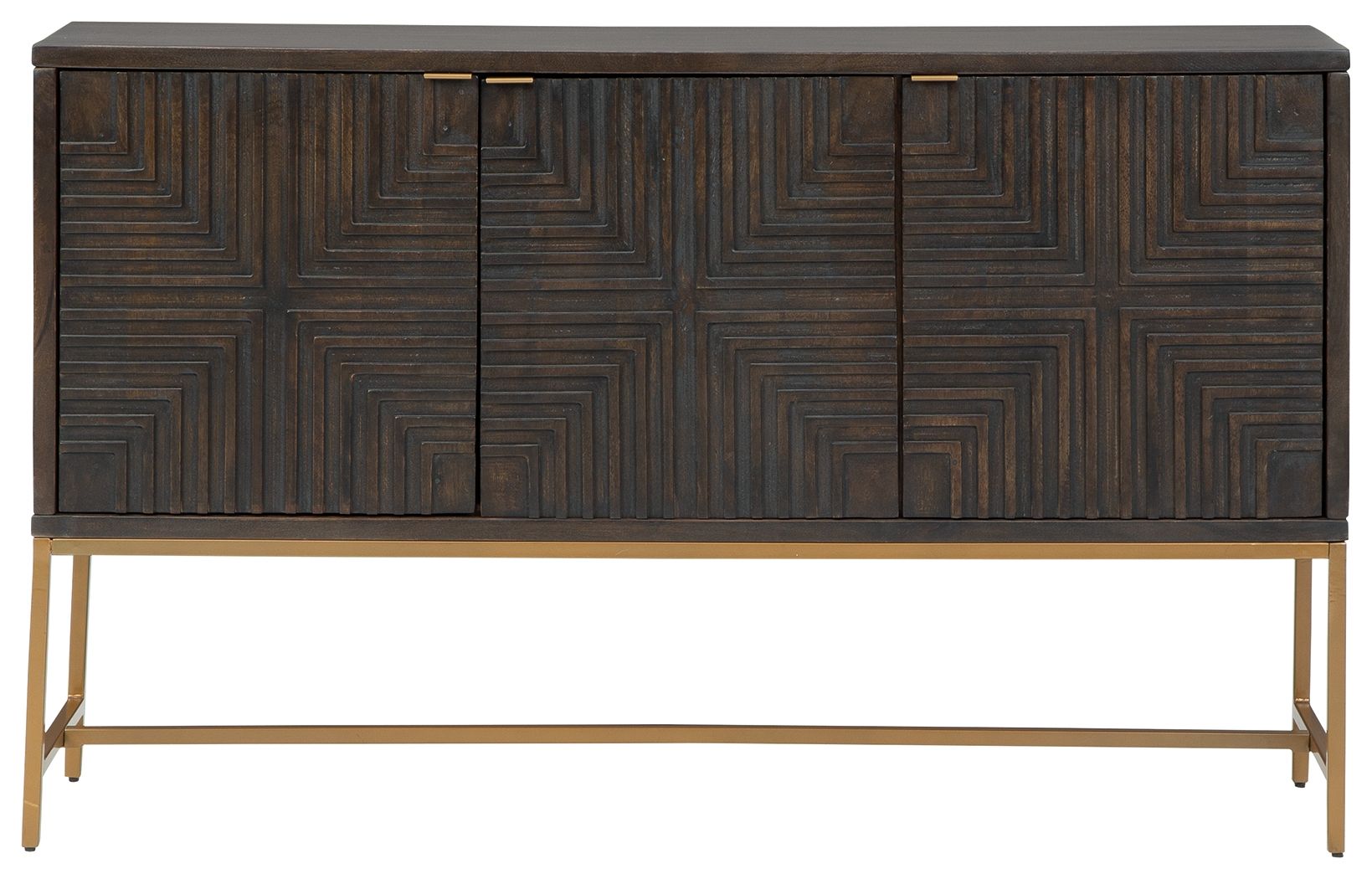 Elinmore - Brown / Gold Finish - Accent Cabinet - Urban Living Furniture (Los Angeles, CA)