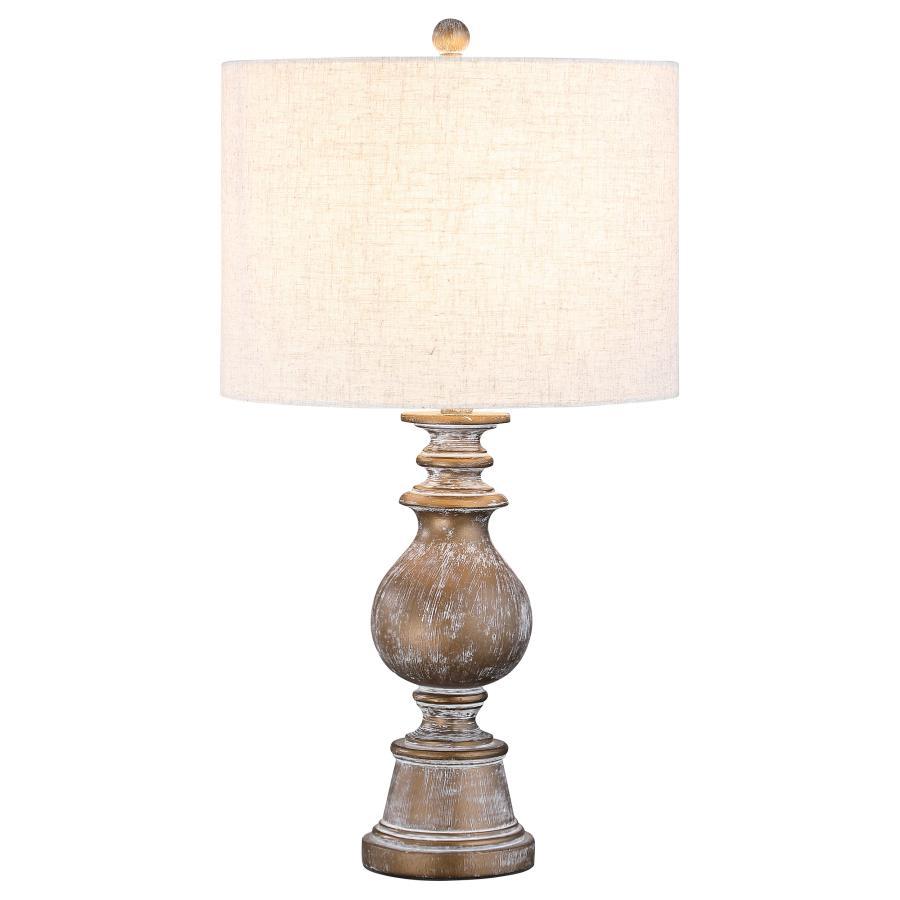 Brie - Drum Shade Urn Table Lamp - Antique Gold - Urban Living Furniture (Los Angeles, CA)