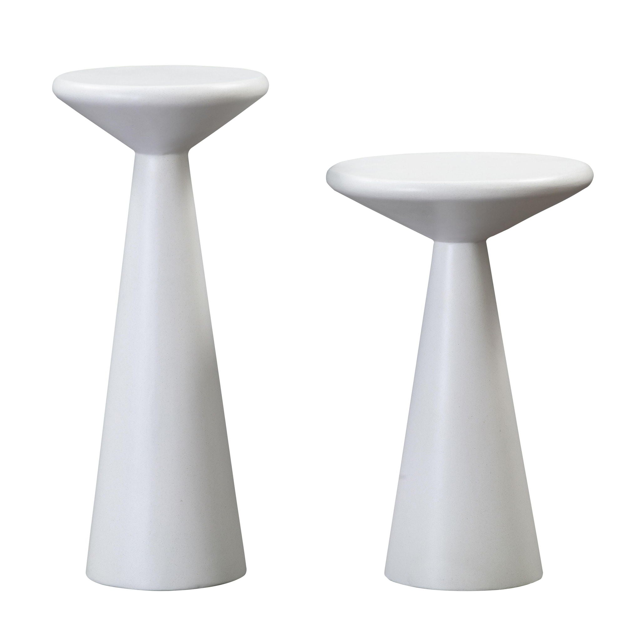 Gianna - Concrete Accent Tables (Set of 2) - White - Urban Living Furniture (Los Angeles, CA)