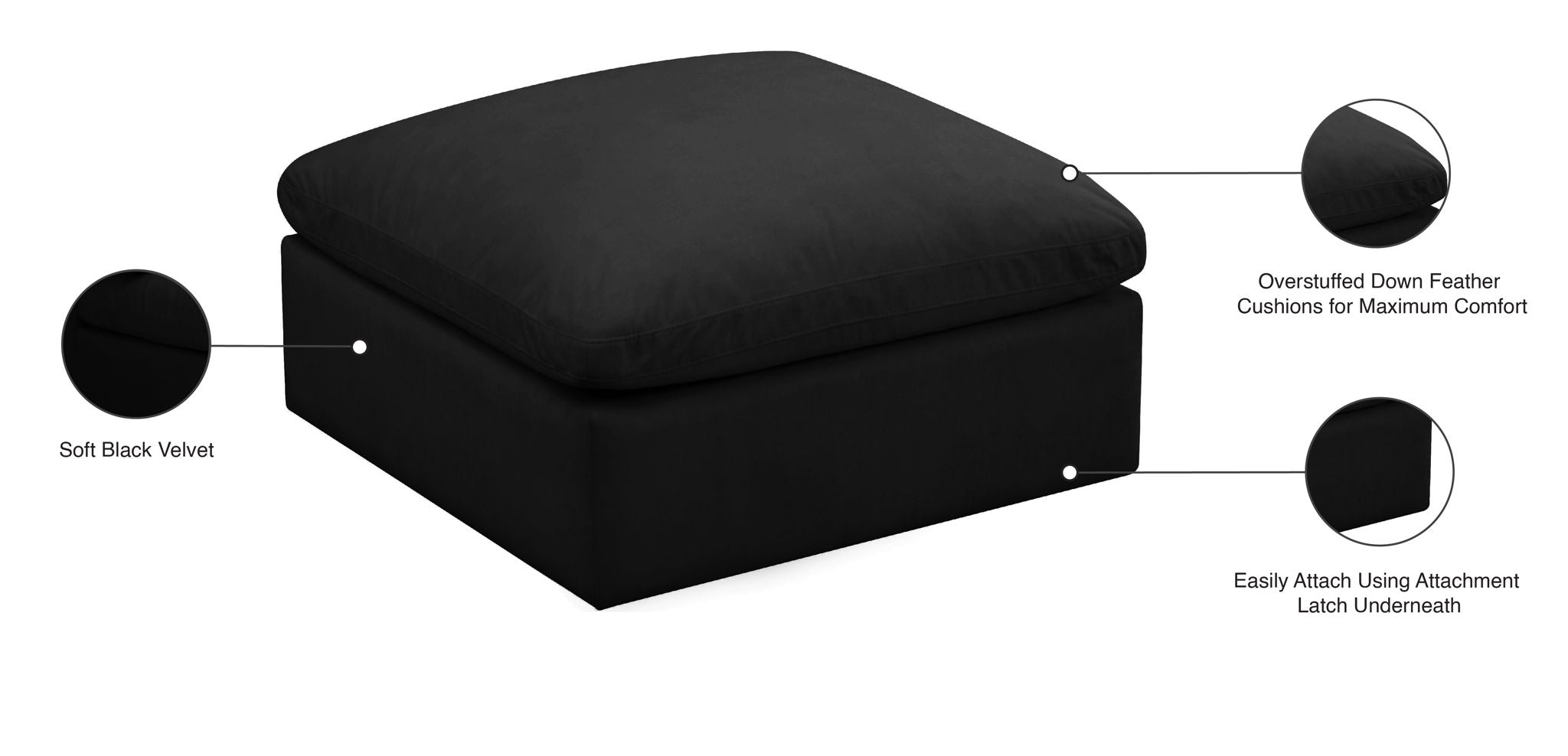 Plush - Modular Ottoman - Urban Living Furniture (Los Angeles, CA)