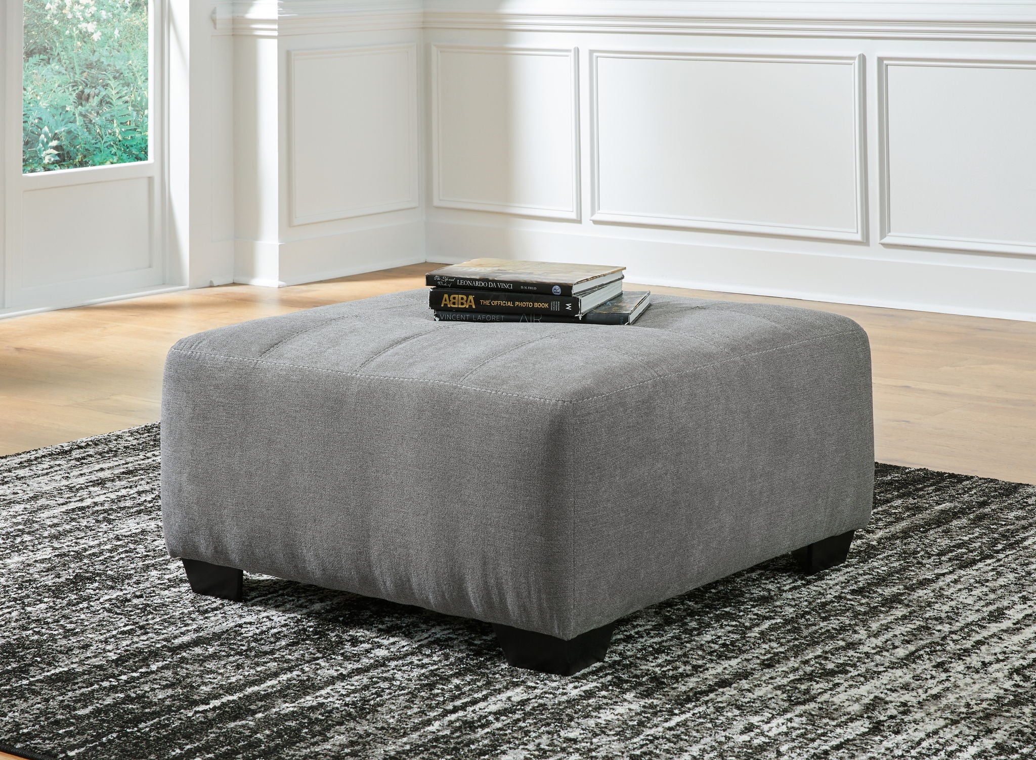 Birkdale Court - Gray - Oversized Accent Ottoman - Urban Living Furniture (Los Angeles, CA)