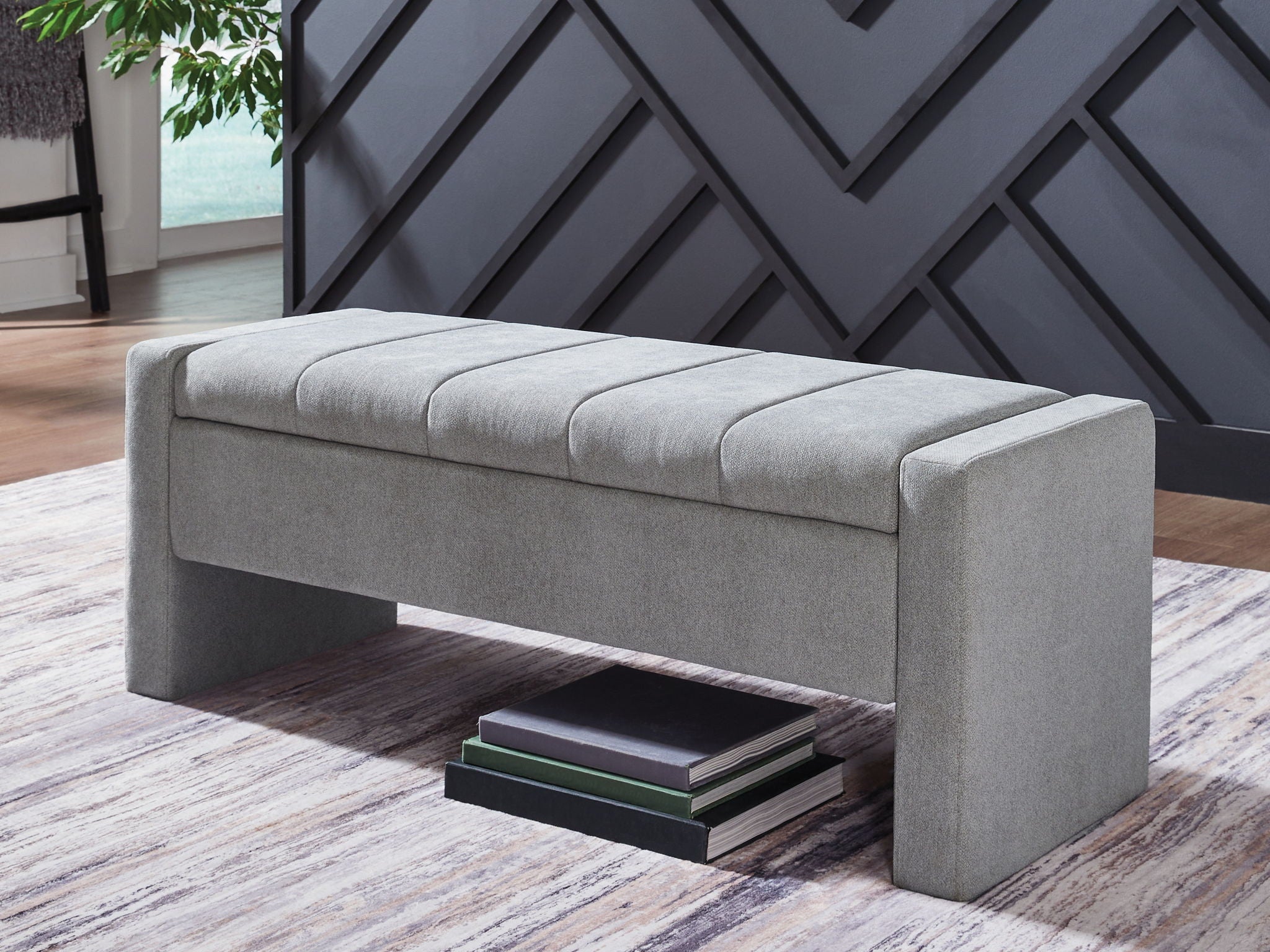 Akselman - Gray - Storage Bench - Urban Living Furniture (Los Angeles, CA)