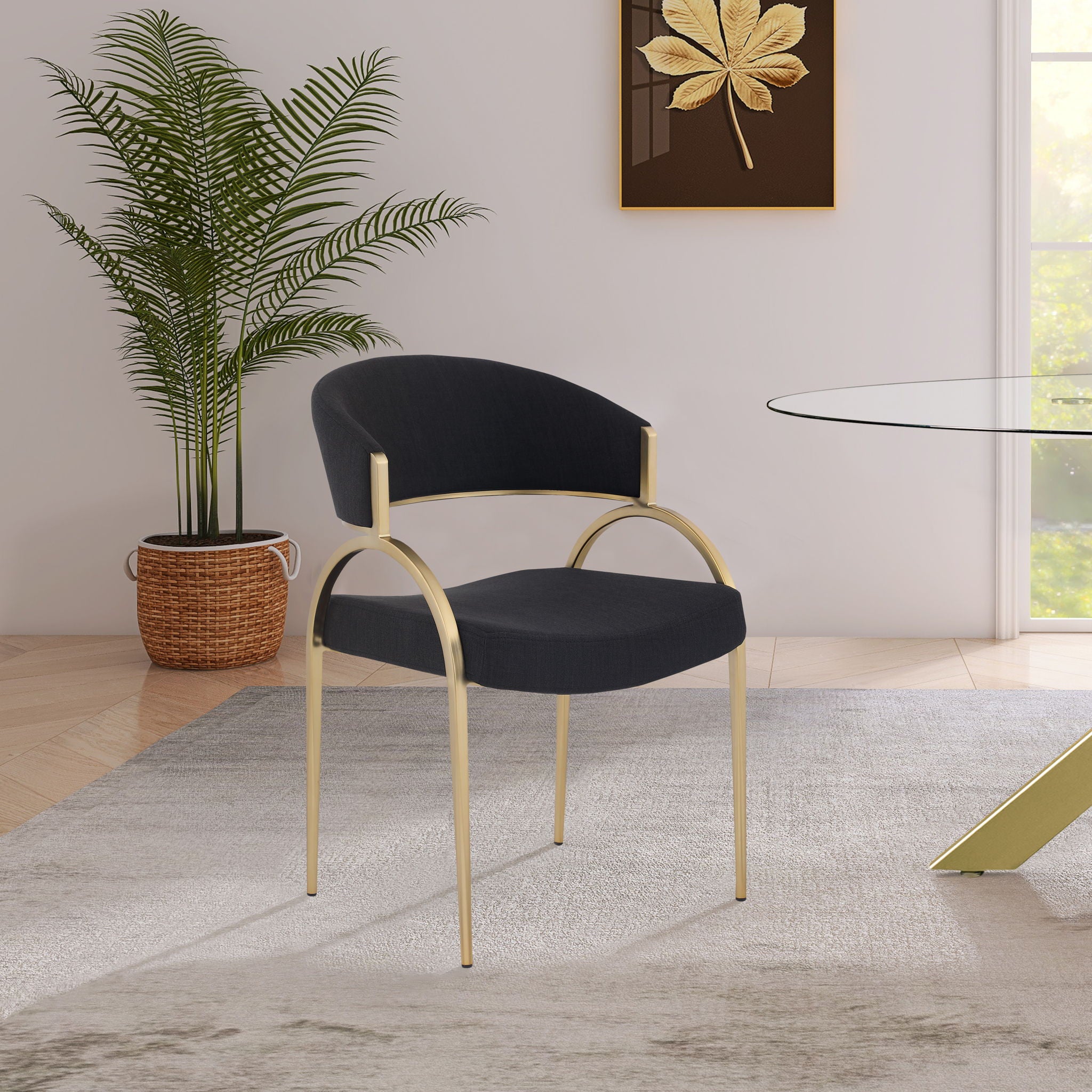 Privet - Dining Chair (Set of 2) - Gold Base - Urban Living Furniture (Los Angeles, CA)
