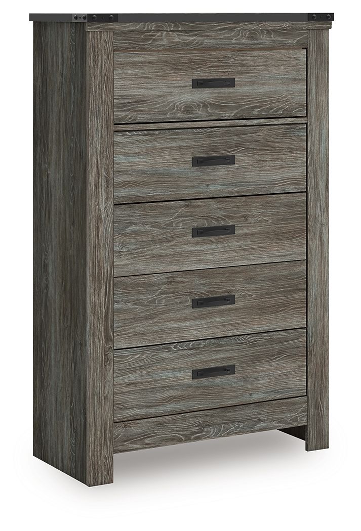 Frandern - Gray - Five Drawer Chest - Urban Living Furniture (Los Angeles, CA)