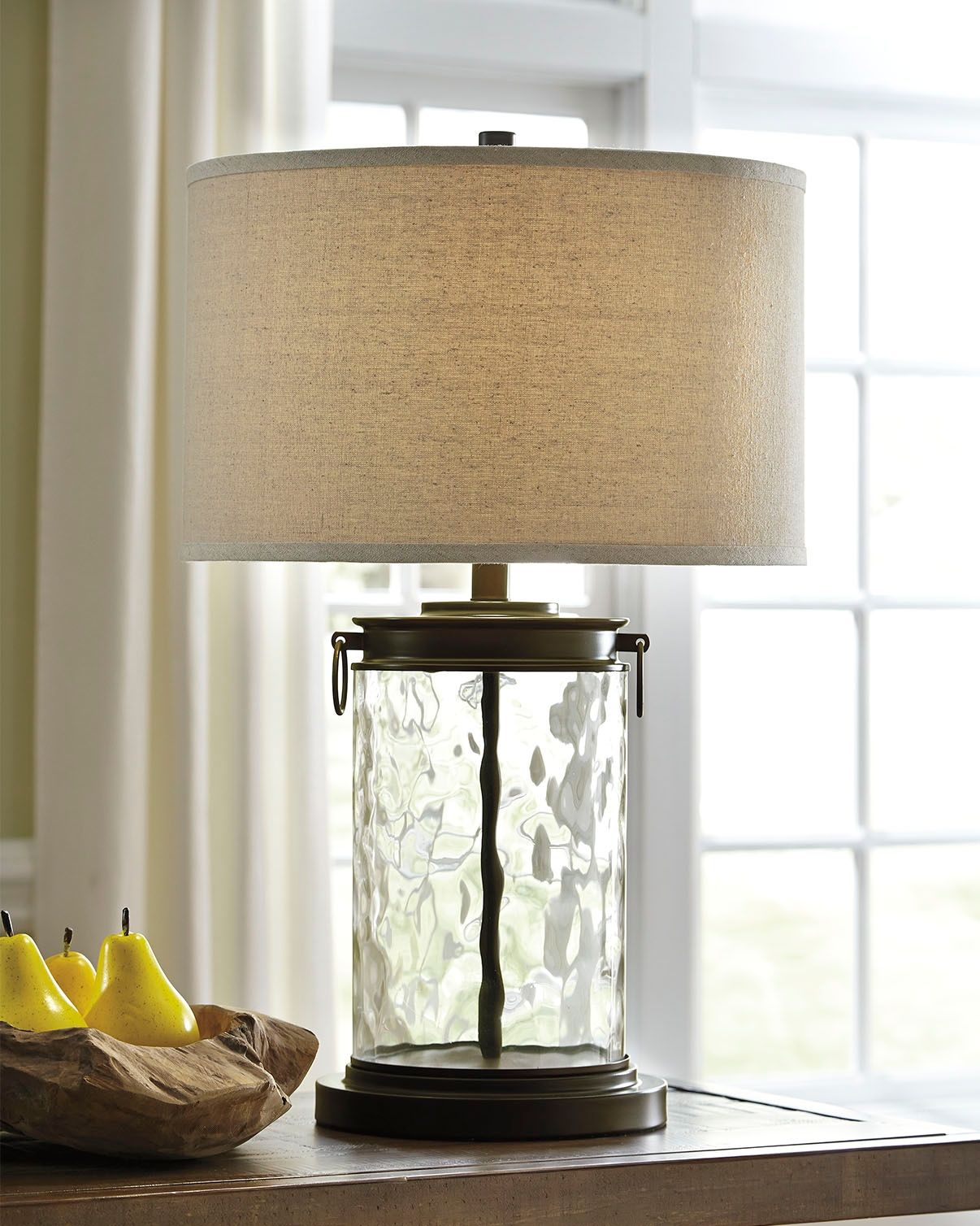 Tailynn - Clear / Bronze Finish - Glass Table Lamp - Urban Living Furniture (Los Angeles, CA)