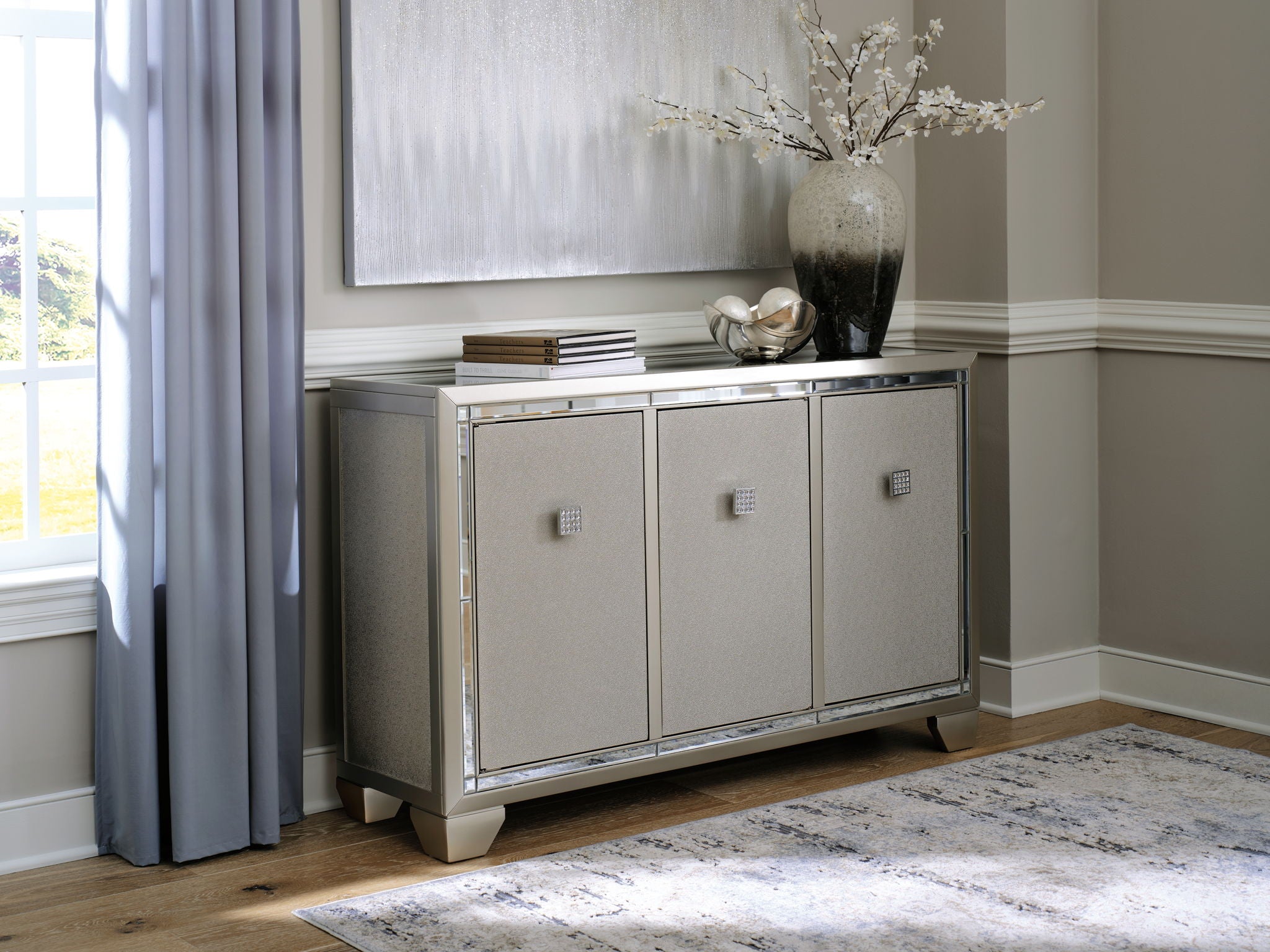 Chaseton - Champagne - Accent Cabinet - Urban Living Furniture (Los Angeles, CA)