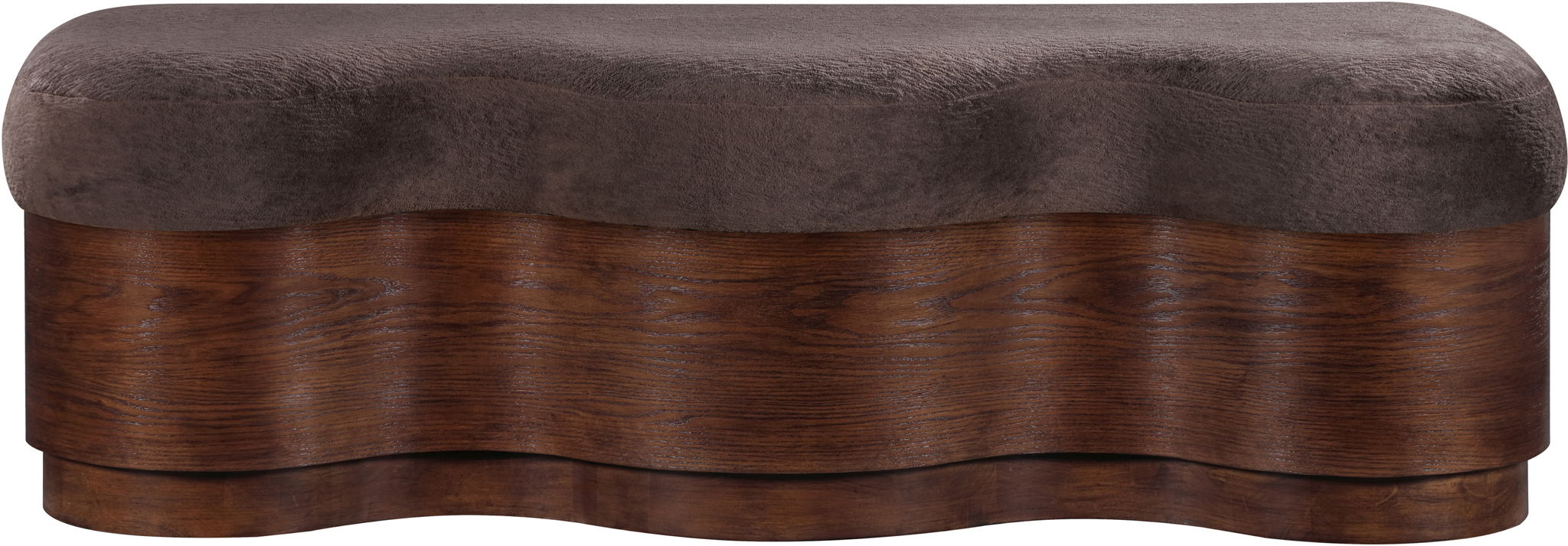 Savoy - Bench With Brown Base - Urban Living Furniture (Los Angeles, CA)