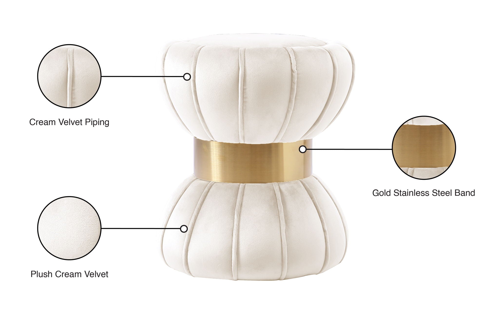 Vino - Stool Ottoman - Urban Living Furniture (Los Angeles, CA)