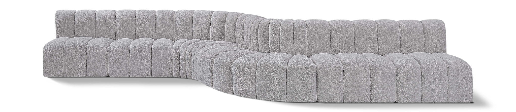 Arc - Boucle Fabric 8 Piece Curved Modular Sofa - Urban Living Furniture (Los Angeles, CA)